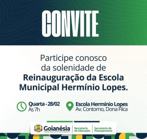 Revitalização da Escola Herminio Lopes será inaugurada no dia 28